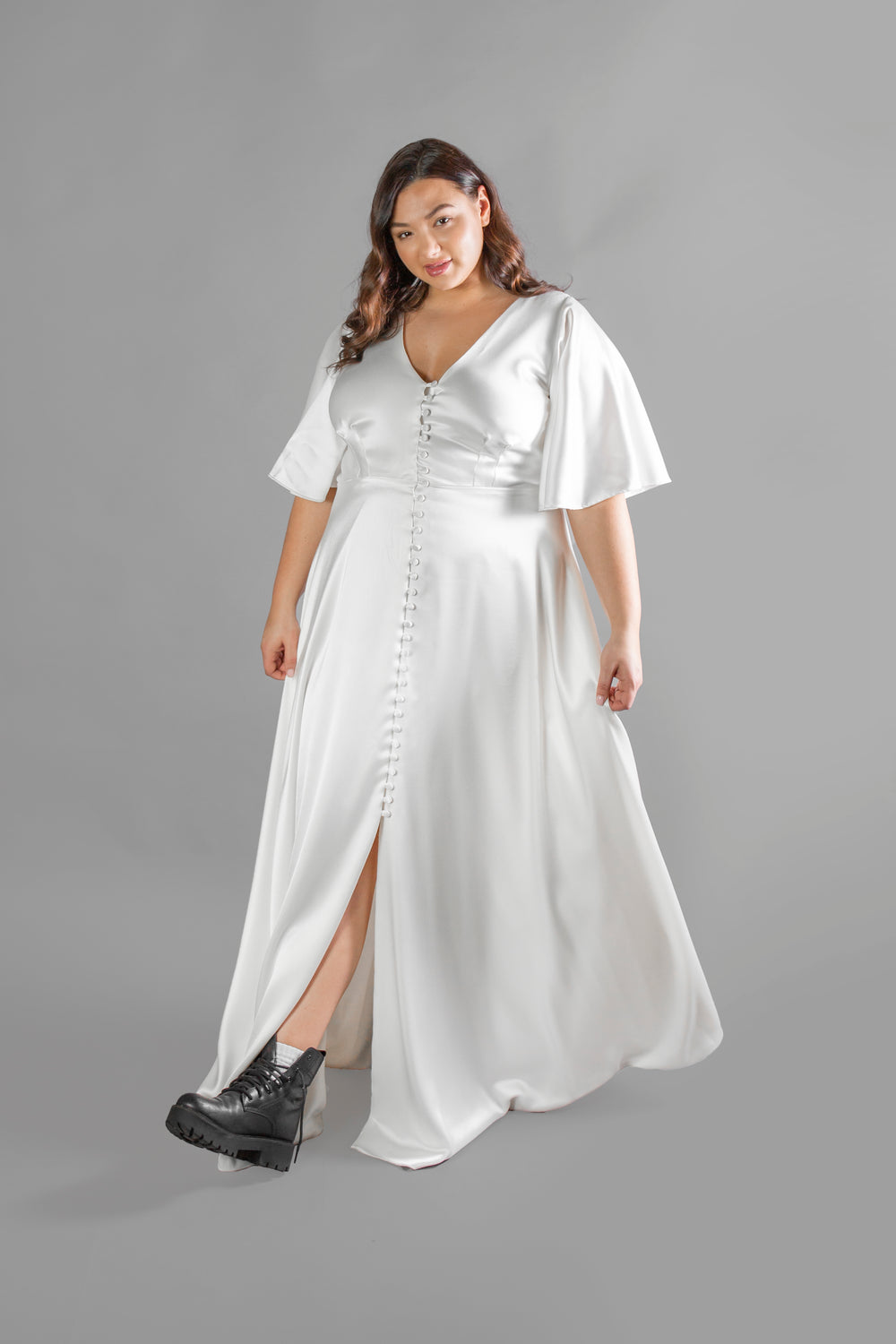 Edith Satin Wedding Dress | Sustainable, Inclusive Bridalwear